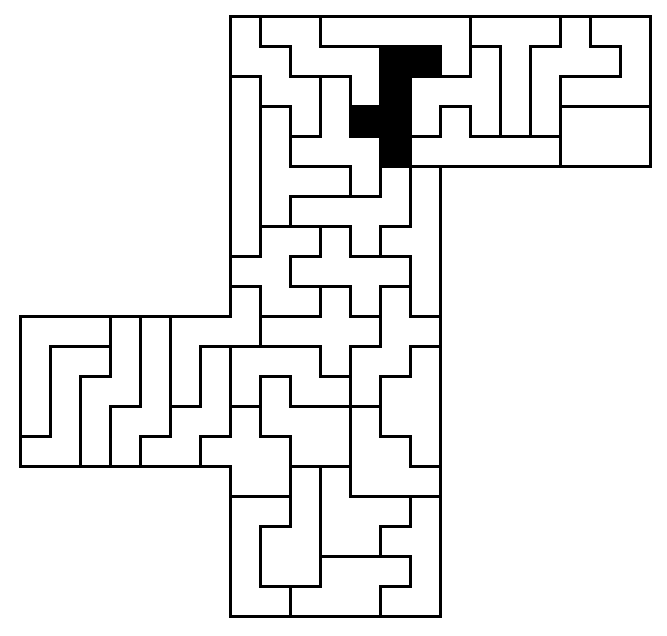 7x5 R hexomino