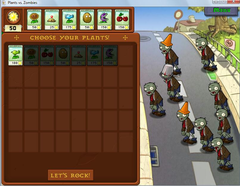Plant Selection Screen