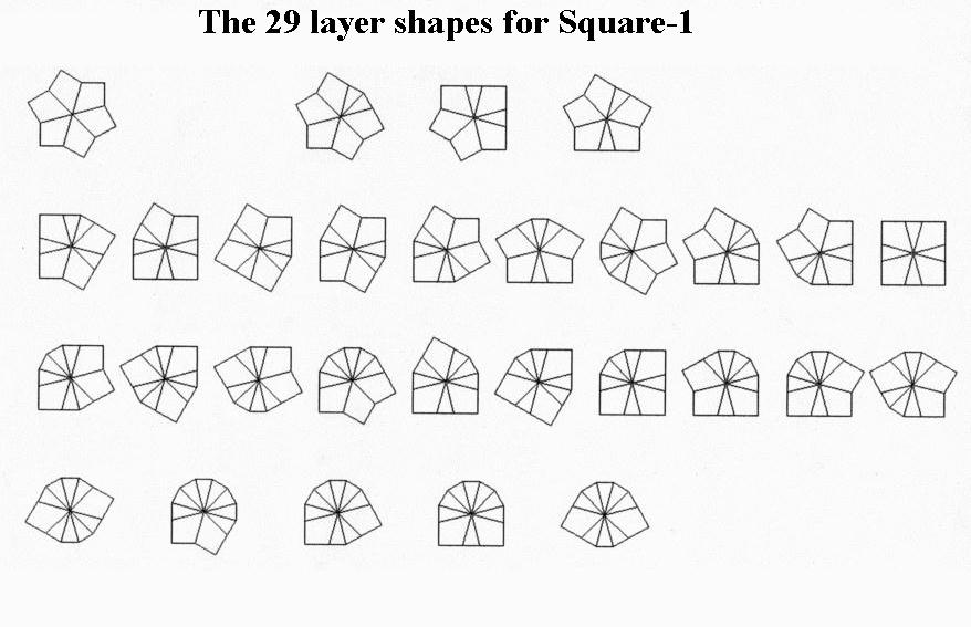 Square-1 Layer shapes